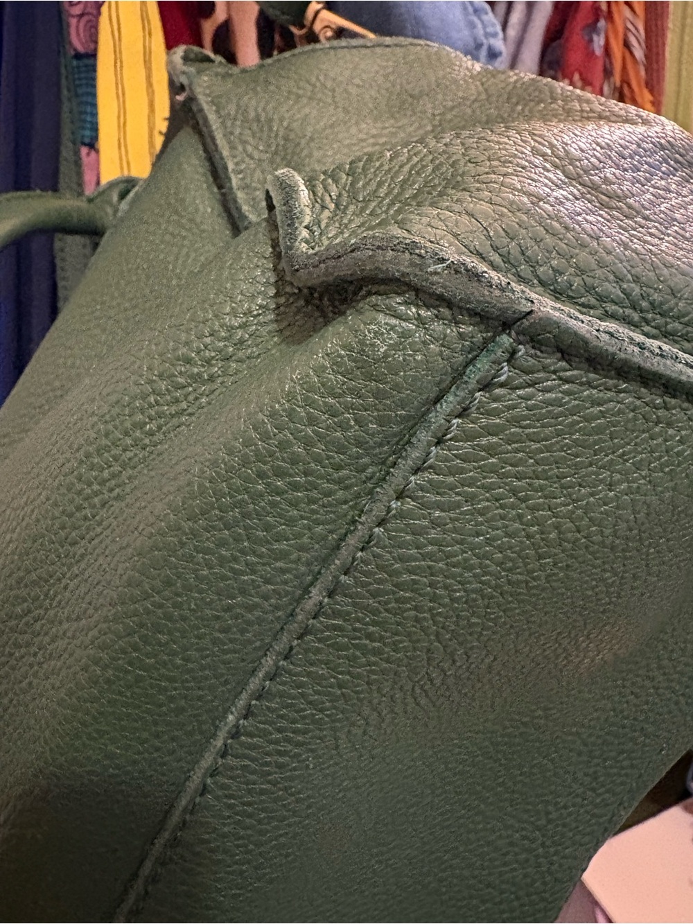 Fossil | Large Leather Satchel | Deep Green - Picture 10 of 17